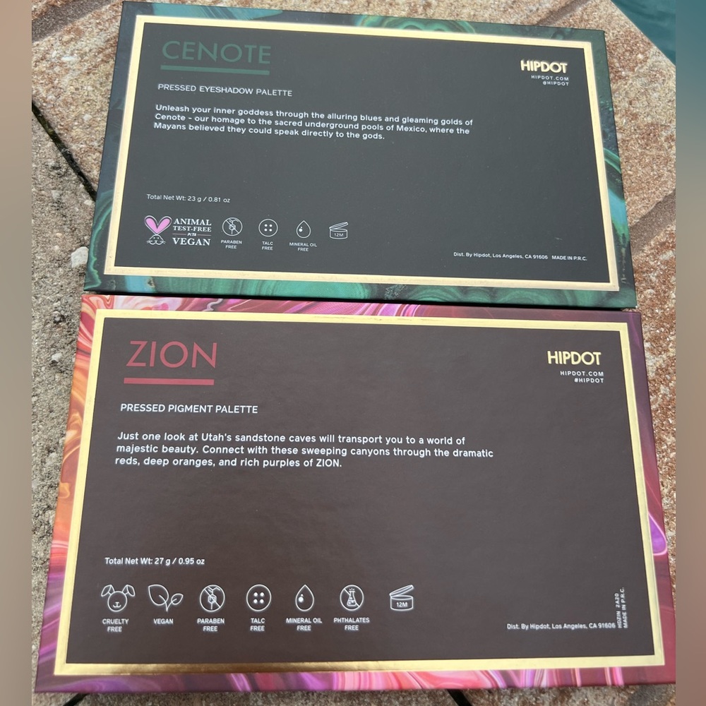 Hipdot ‘Zion and Cenote' eyeshadow palettes - Picture 4 of 4
